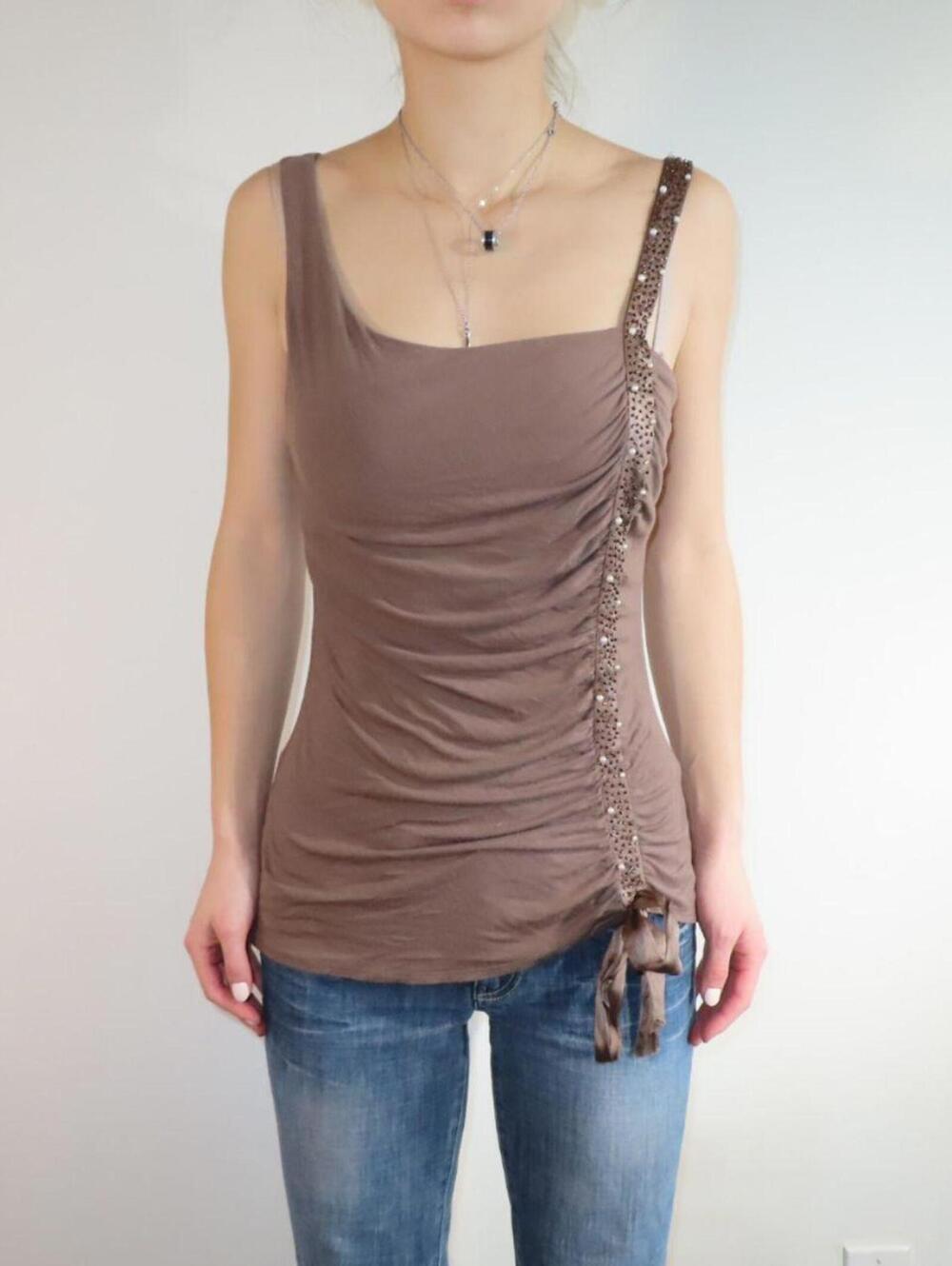 Laundry by Shelli Segal Women's Tan Vests-tanks-cami